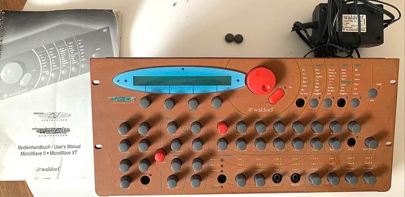 As Is For Parts / Repair Waldorf Microwave XT Rackmount Wavetable Synthesizer 1998 - Orange image 1
