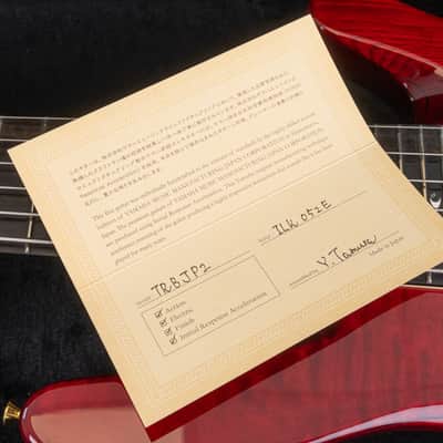Yamaha TRBJP2 John Patitucci Signature 6-String Bass Guitar, Ebony Fingerboard, Trans Dark Red image 5