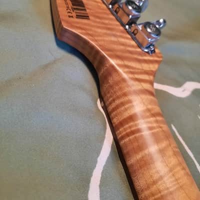 Harley Benton 25th strat neck SS frets, roasted flames, locking keys.. image 7