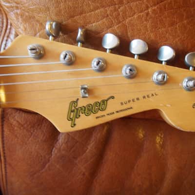 1980 Greco SE-800 Super Real Black, V neck with rosewood slab board (MIJ S-Style) + Original gig bag image 4