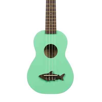 Makala Soprano Shark Series Ukulele, Surf Green image 1