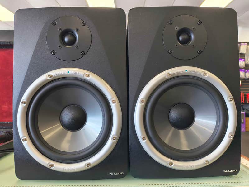 Pre-Owned M-Audio Studiophile B8X 8” Powered Studio Monitors - Sold As Pair image 1