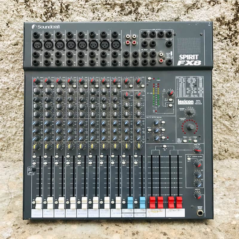 Soundcraft Spirit FX8 8-Channel Analog Mixer w/ Lexicon Effects (Made in USA) image 1