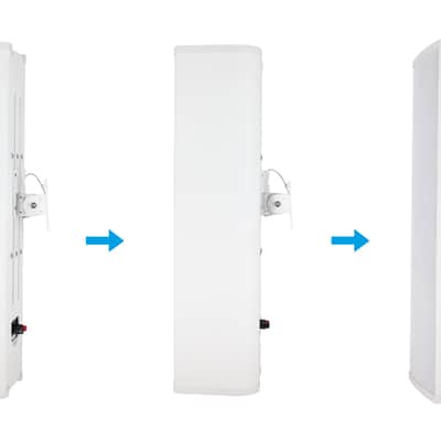 (2) Rockville WET ARRAY 100 White 100w Wall Mount Array 70V Commercial Speakers image 11