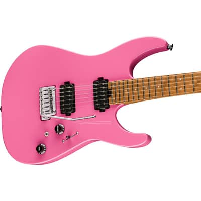 Charvel Charvel Pro-Mod DK24 HH 2PT CM Electric Guitar, Caramelized Maple Fingerboard, Bubblegum Pink image 1