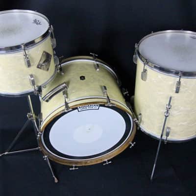 Leedy 3-Piece Drum Set 1949 -13/16/20 - White Marine Pearl image 19