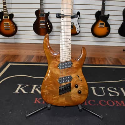 Legator Ninja 200 SE Fanned Fret 7 String 2016 - Walnut image 19