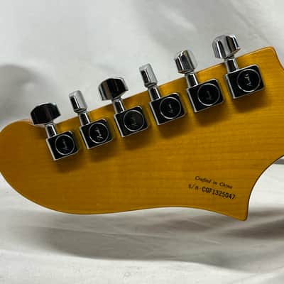 Fender Starcaster Semi-Hollow Body Electric Guitar - Aged Cherry Burst with Gig Bag image 9