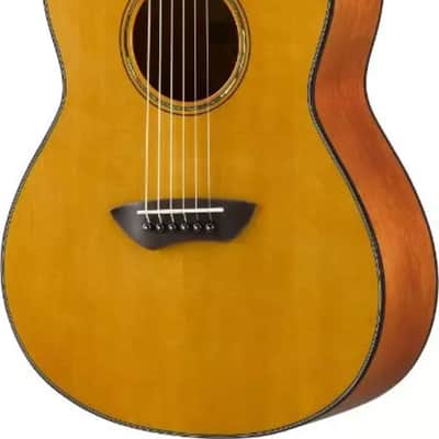 Yamaha CSF1M Parlor Acoustic Guitar, Solid Spruce Top, Vintage Natural Finish image 2