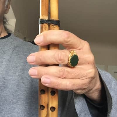No Brand Arabic Mijwiz Double Folk Clarinet - Natural Cane and Bamboo (heat treated and polished with its own oils) 1990s - Natural Cane and Bamboo (heat treated and polished with its own oils) image 6