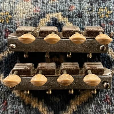 1950s Kluson No Line Vintage Nickel D8 Console Lap Steel Guitar Tuners!P228 image 6