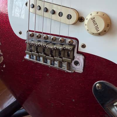 2026 Fender Custom Shop ‘57 Stratocaster SR25 Heavy Relic - Red Sparkle image 5