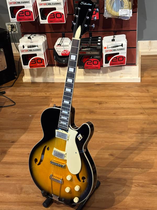 Silvertone 1446 Sunburst Guitar / Free Gig Bag image 1