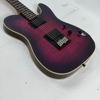 Schecter PT Pro Trans Purple Burst Electric Guitar + Free Gig bag - See Actual Pics Bild 11