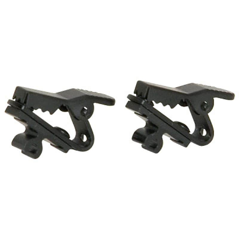 Shure RK354SB Pair Of Black Single Bar Tie Clips for SM93 and WL93 image 1