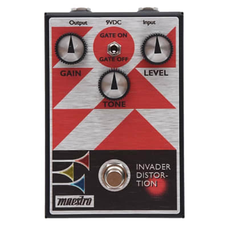 Maestro Electronics Invader Distortion Analog True Bypass Guitar Effects Pedal image 1