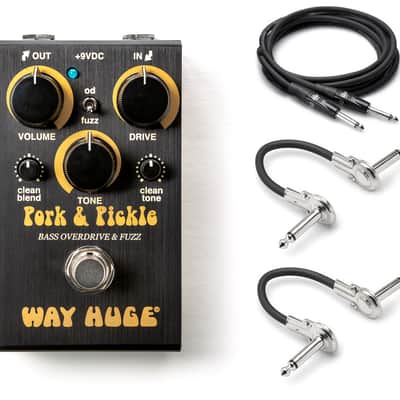 New Way Huge WM91 Mini Pork & Pickle Bass Overdrive Fuzz Effects Pedal image 1