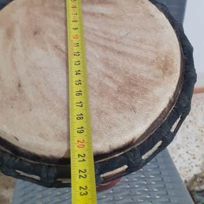 Handmade African Djembe – Natural Skin – Rope Tuned – 17 Inch image 4