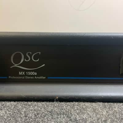 QSC MX1500a Stereo Power Amplifier 1990s - Black image 2