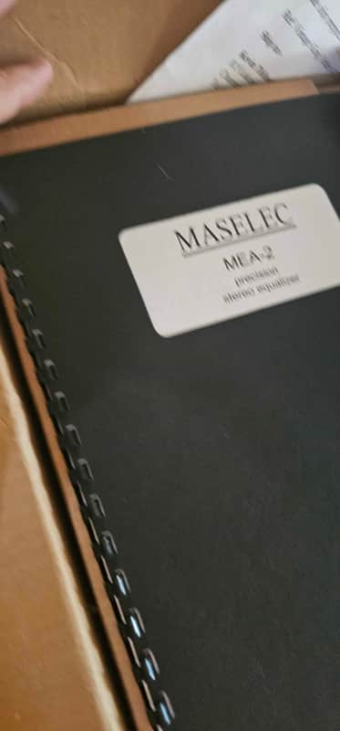 Maselec Master Series MEA-2 Precision Stereo Equalizer 2010's- Black image 1