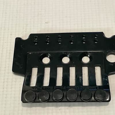 2000's Japan Jackson Licensed JT-580LP Floyd Rose Tremolo Bridge Black Base Plate image 12