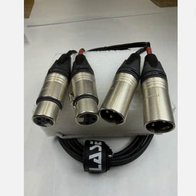 LASE 12 Ft Dual Microphone Cable w Genuine NEUTRIK NC3MXX 3Pin XLR M - NC3FXXX F image 9