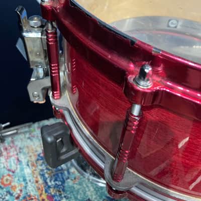 Tommy Lee's Motley Crue "Girls, Girls, Girls" Tour Pearl Free Floating Snare Drum. SIGNED! image 10