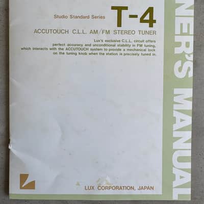Luxman T-4 'ACCUTOUCH' AM/FM Tuner · Stunning Condition w/ Original Box and Manual !!! image 13