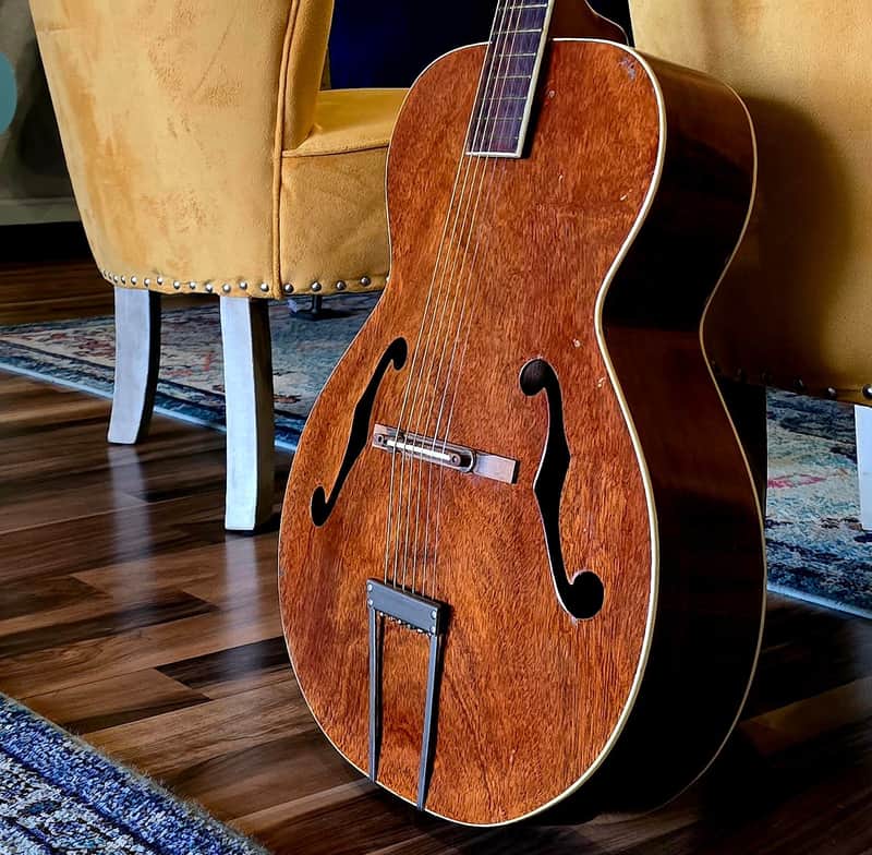 1948 Kay Archtop - K-36 Super Grand Auditorium Acoustic - Mahogany w/Case image 1