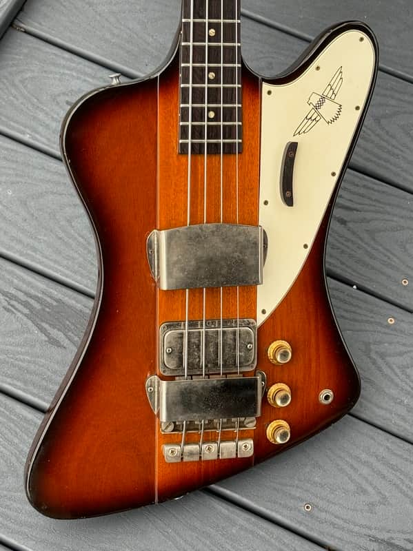 Gibson Thunderbird IV Bass 1964 - 1 of the cleanest 100% original 2 pickup Reverse 'birds extent w/original square case. image 1