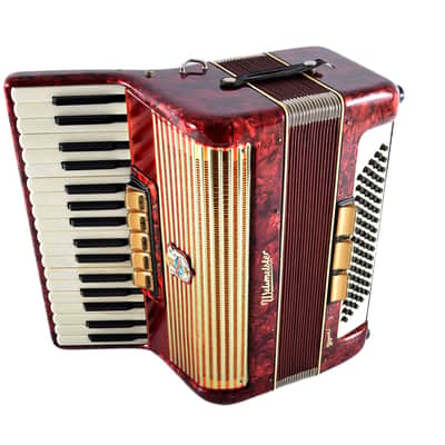 Rare Vintage German Made Top Piano Accordion Weltmeister Gigantilli I - 80 bass + Original Hard Case & Shoulder Straps image 7