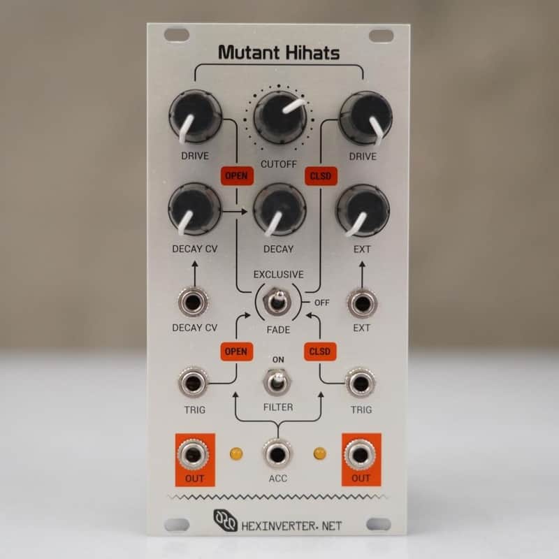 Hexinverter Mutant Hihats Eurorack Synthesizer Module #58491 image 1