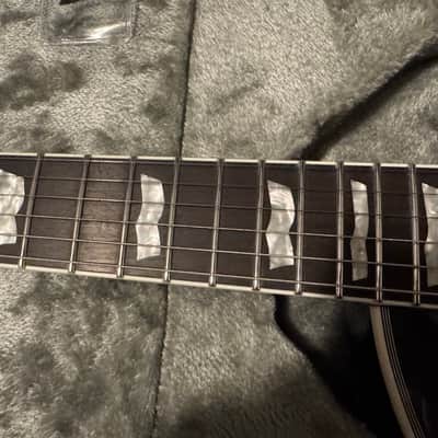 2023 ESP LTD EC-1000 Deluxe Piezo See Thru Black w/Macassar Ebony fretboard, ESP case. image 3