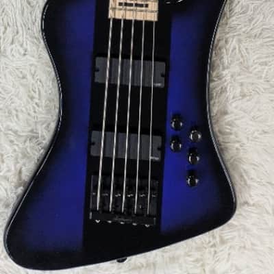 Jackson D Ellef Sig kellybird V Bl 5弦ベース Jackson David Ellefson Signature Kelly Bird V Electric Bass Blue
