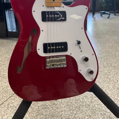 Fender Vintera '70s Telecaster Thinline with Maple Fretboard 2019 - 2021 - Candy Apple Red image 1