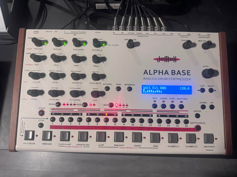 JoMox Alpha Base Analog Drum Synthesizer 2017 - Present - White / Natural image 1