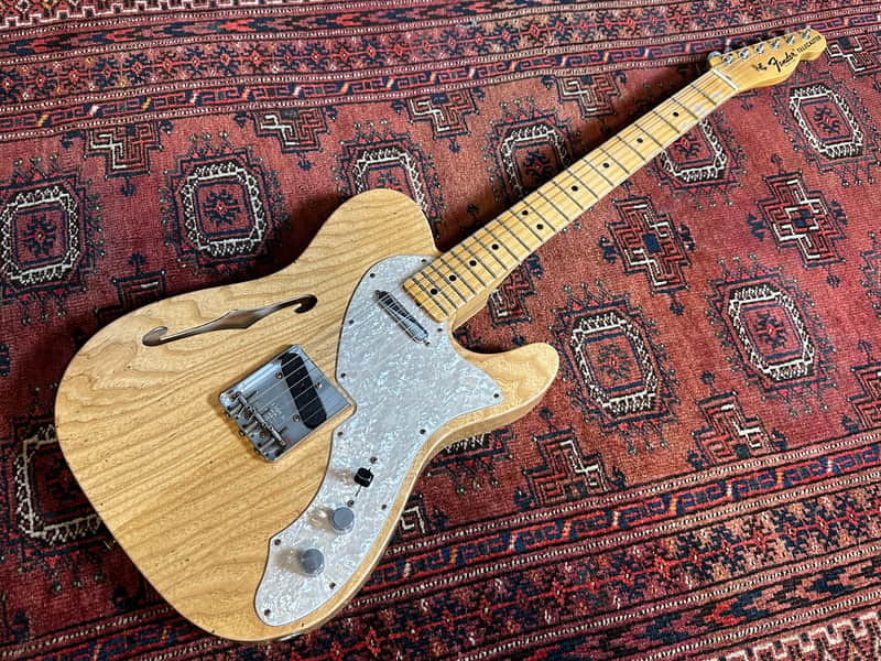 Fender Custom Shop '69 Telecaster Thinline Journeyman Relic 2023 Natural image 1