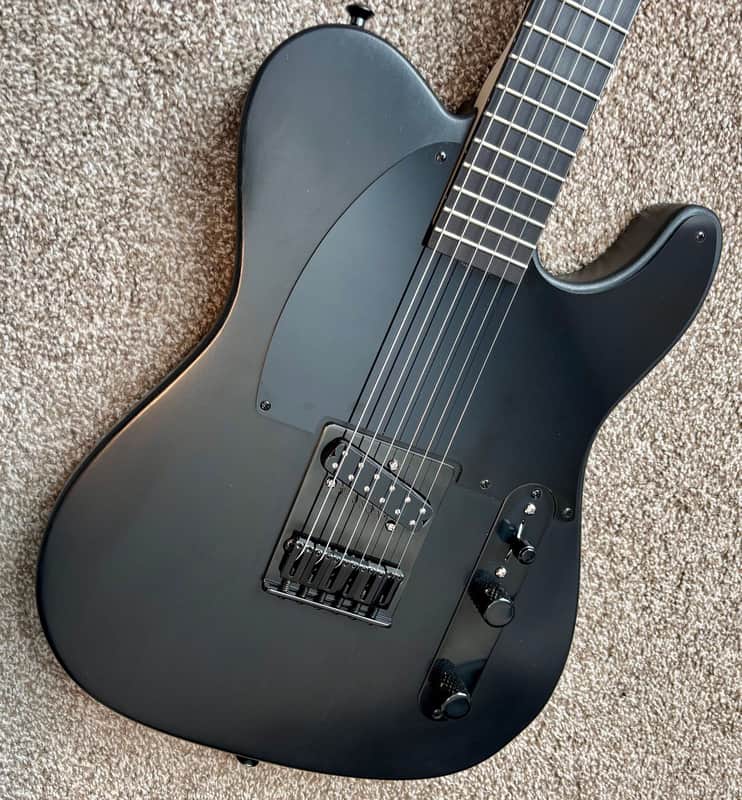 Partscaster, 1 pc Alder Esquire, Telecaster, Musikraft Neck, Duncan Custom Shop, 2025 - Black image 1