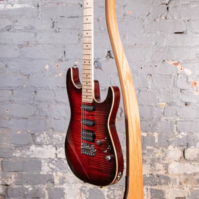 Tom Anderson Guitarworks Drop Top Shorty - Burnished Orange Burst image 4