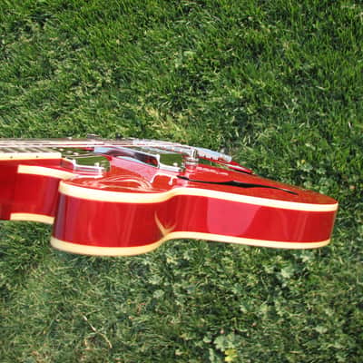Epiphone Casino Coupe - Cherry Red - Gotoh Bridge - Black Pickguard and Knobs - Upgrades! image 5