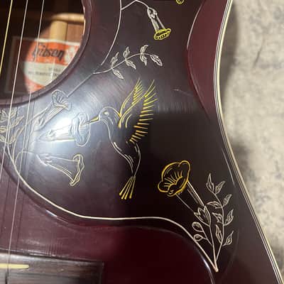 Gibson Hummingbird custom 1978 - Wine red image 3