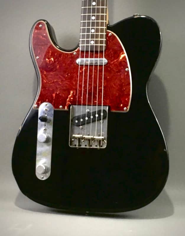 LEFTY! Vintage 1987 Fender MIJ 70s Reissue Telecaster Relic Custom Color Black Tele FujiGen Collector Series CTL50L HSC image 1