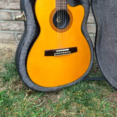 Epiphone Chet Atkins CEC Nylon String Acoustic Classical Electric Guitar w/OHSC image 3