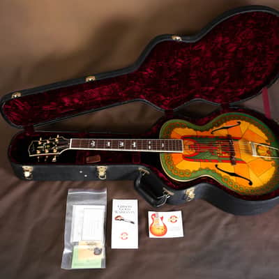 2001 Gibson L-5 Stained Glass Custom Acoustic Guitar (Super 400 L-7) image 12