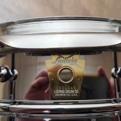 Ludwig LB400BT Brass Edition Supraphonic 5x14" 10-Lug Snare Drum with Tube Lugs 1998 - 2019 - Chrome-Plated image 11