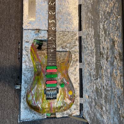 Ibanez JEM20th Steve Vai Signature 20th Anniversary 2007 - Clear Splatter image 1