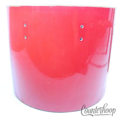 Ludwig 12x15" Concert Tom 3Ply Drum Shell Red Cortex Wrap Vintage 70s Blue/Olive image 6