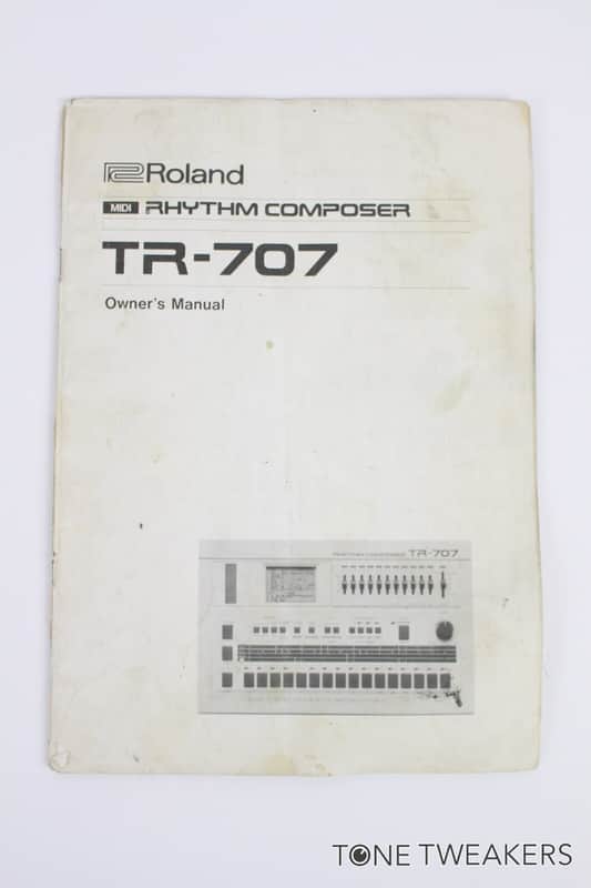 Roland TR-707 Owners Manual Instruction Book Rhythm Composer VINTAGE GEAR DEALER image 1