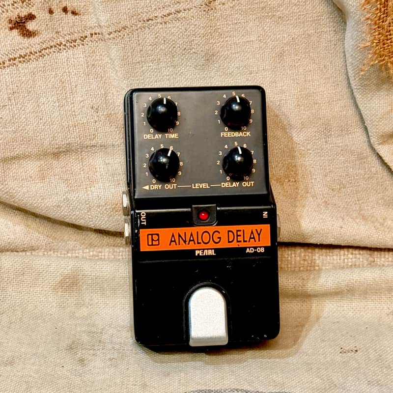Pearl Analog Delay AD-08 1980's - Black-Orange image 1