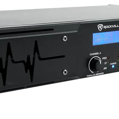 Rockville D12 5000w Peak/1400w RMS 2 Channel Power Amplifier Pro/DJ Amp+Cables image 5